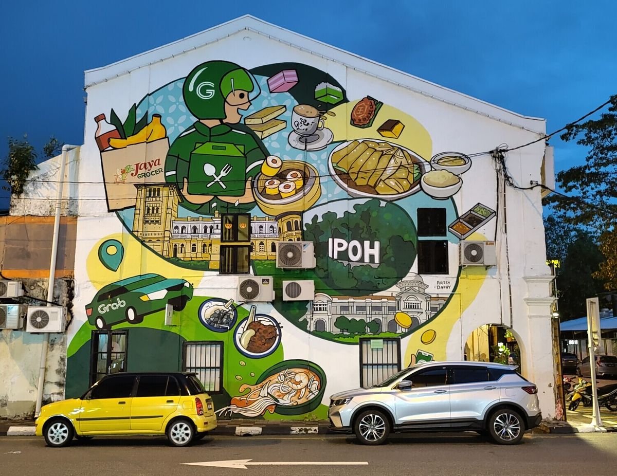 Ipoh ist auch bekannt für bunte Wandmalereien
