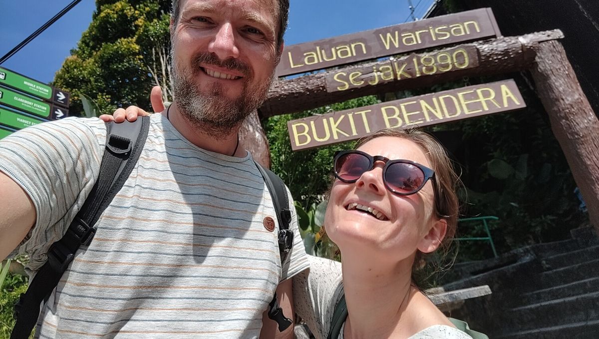 wenigstens noch ein Selfie nach dem Abstieg